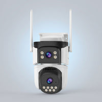 Cellular Triple-Lens Security Camera Motorized Three-Lens Security Camera for Homeowners, Builders, Farmers, Yards, Driveways, Construction Sites, Farms