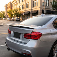 Piano Black Trunk Spoiler Curved Blade Rear Wing Sedans ABS Material Hassle-free Installation Sporty Exterior Suitable for Vehicle Stylish Enhancement Street Presence