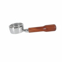 1 Piece Coffee Machine Handle Espresso Portafilter Fine Mesh Filter Alloy Wood Construction Ergonomic Grip Suitable for Home Barista Brewing