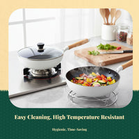 Stainless Steel Steaming Rack, Sturdy robustDuty Pot Holder, Multi-Functional Kitchen Organizer, Heat Insulation, Heat-Resistant anti-slipScald Stand