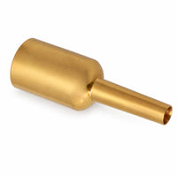 Polished Finish Brass Mouthpiece Cylindrical Body Cup-Shaped Mouthpiece Smooth Instrument Part Metal