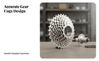 Multi-Speed Bike Cassette High-Precision Tooth Profile Road Bike Cassette Smooth Gear Changing Cycle Rear Gears for Cyclists, Transportation Cyclist S