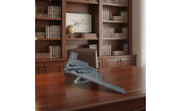 Highly Detailed B2 Aircraft Building Blocks Display Stand Included Stealth Aircraft Assembly Kit Pre-Colored Parts Toy Rolling Wheels for Collection Shelf