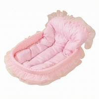 Oval Pet Bed Padded Cushioned Nest Bed Water-Resistant Bottom for Cats