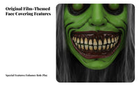 Scary Character Craniumpiece Horror-Themed Grinning Ghoul Headpiece Face Concealing Halloween Accessory for Adults, Party-Party Attendeesers