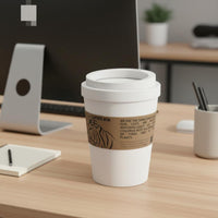 Coffee Cup Trash Can Decorative Desktop Trash Can Stylish Look Desktop Paper Bin for Living Room, Bedroom, Washroom