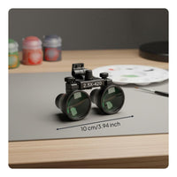 Model Painting Loupe High Precision Head-Mounted Enlarging Glasses Interchangeable Lenses Headband Loupe for Miniature Painters, Hobbyists