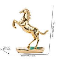 Rearing Horse Statue Shiny Horse Statue Reflective for Bookshelf