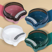 Semi-Enclosed Litter Box Rounded High-Sided Feline Litter Box Plastic