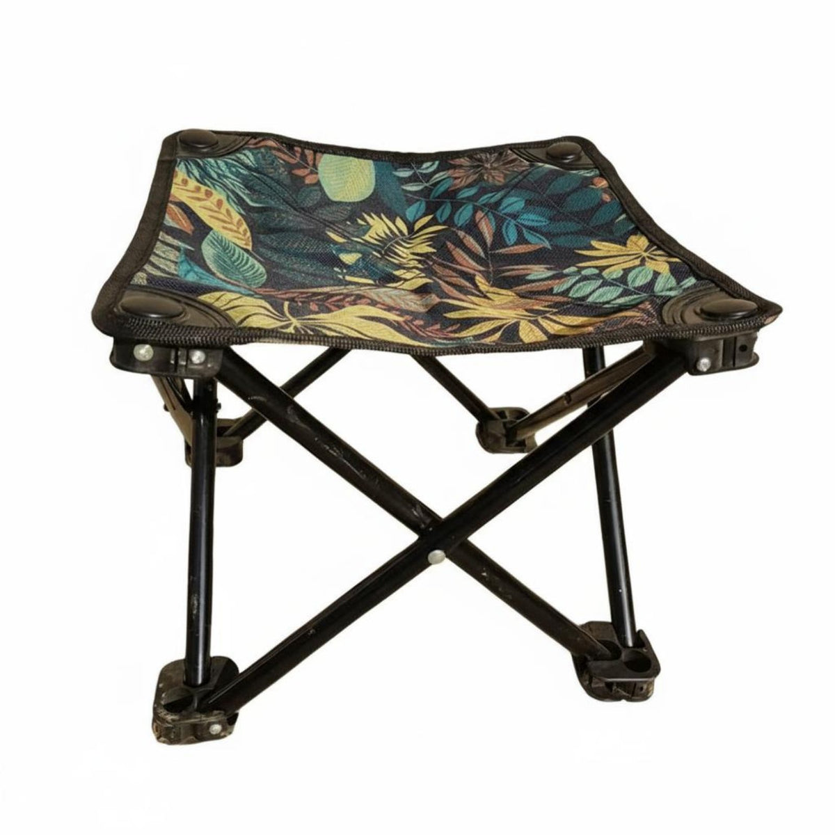 Small Canvas Stool Versatile Portable Folding Stool Long-Lasting Oxford Material