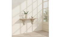 Corbel Shelf Vintage Shelf with Corbels Distressed for Entryway, Hallway