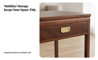 2-Tier Side Table with Drawer Timeless Design Household Furniture Accessible Shelf Easy Assembly for Parents, Students, Office