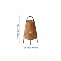 Lantern Floor Lamp Three-Legged Rattan Floor Lamp Soft Ambient Radiance