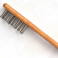Solid Wood and 304 Stainless Steel Gua Sha Comb
