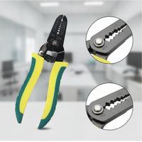 Multi Function Wire Insulation Remover Pliers Compact Wire Insulation Remover with Body Comfortable Grip Crimping Tool for Electricians