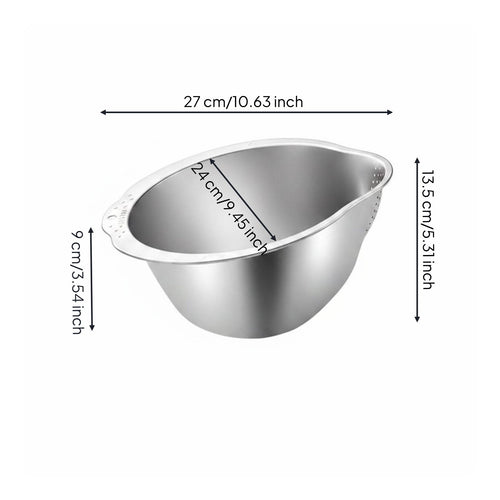 Rice Washing Bowl Food Grade Rice Washer Bowl Thickened