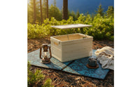 Multi-Functional Car Trunk Organizer Portable Foldable Storage Box Large Capacity Collapsible Crate with Lid Stackable for Campers