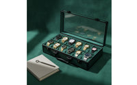Watch Suitcase Portable Watch Case with Clear Lid Sturdy Construction for Collectors, Retailers, Travel