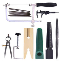 8-Piece Jewelry Ring Making Tool Set with Saw and Blades