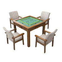 实木麻将桌手搓活动室象棋打牌桌子四方桌扑克桌棋牌桌椅组合工厂