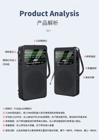 跨境亚马逊新款FM AM SW收音机全波段收音机带便携收音机厂家批发