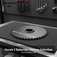 Narrow Wide Chainring CNC Machined Narrow Wide Bike Chainring Direct Mount Chainwheel Aluminum Alloy Folding Bike Crankset Disc