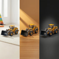 Wireless Control Loader Alloy Toy Loader with Front Scoop Construction Truck 2.4G Rechargeable for Children, Indoor Play