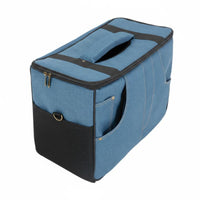 Guitar Amplifier Carrying Bag Shoulder Strap Compatible Denim Style Amp Storage Bag With Pockets Crossbody Amp Case for Guitarists, Gigs, Rehearsal