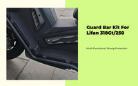 High-strength black engine guard for Model Z motorcycle