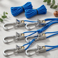 Braided Rope Tensioner with Locking Buckle Metal Rope Tightener with Buckle Secure Hardware Versatile for Travelers