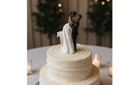 Bride and Groom Cake Topper Long-Lasting Resin Wedding Couple Figurine Reusable