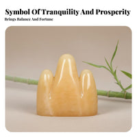 Shigandang Stone Fine Craftsmanship Feng Shui Corner Decoration Mount Tai Stone Carving for Business Owners, Living Room