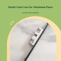 Stainless Steel Lock Box, Aluminum Alloy Panel Lock Unit, Security Locking Hardware for Sliding panes and Doors