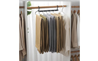 Foldable Trouser Hanger Heavy Duty Folding Pants Hanger Vertical and Horizontal Hanging Wardrobe Organizer for Closet, Laundry Room