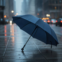 Windproof Umbrella with Hook Handle Classic 16 Rib Umbrella Long-Lasting Protection for Commuters, Commuting