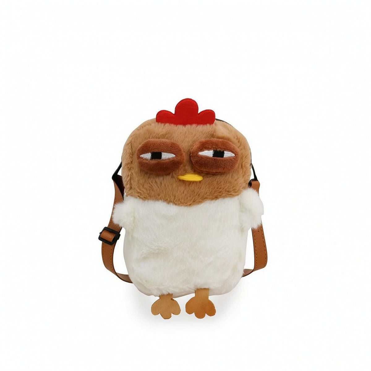 Faux Faux Hair Chicken Handbag Cute Chicken Bag Cartoon Cuddly Bag Quirky for Women