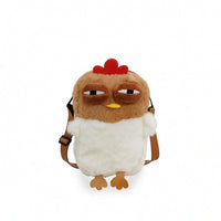 Faux Faux Hair Chicken Handbag Cute Chicken Bag Cartoon Cuddly Bag Quirky for Women