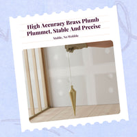 Brass plumb plumb weight, sturdy measuring tool, suitable for construction and woodworking, oxidation-resistant, easy to keep.