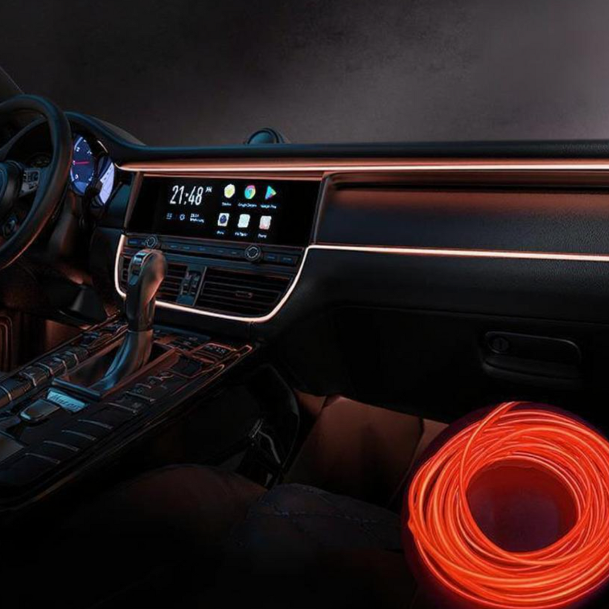 USB EL Wire, flexible car lighting