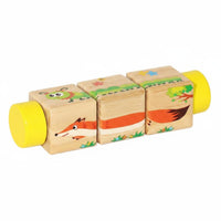 Reasoning Thinking Rotating Creature Brain Teaser Fine Movement Skills Baby Grasp Brain Teaser Blocks Hand-Eye Coordination Toddler Wooden Rotator Toy Early Learning for Babies, Toddlers, Playtime