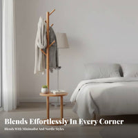 Valet Stand with Shelves Stable Construction Standalsinglestanding Valet Rack