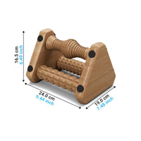 Triangular Foot Massage Roller Anti-Slip Pads Double Roller Foot-Smoothing Finish