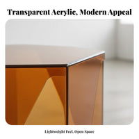 Sofa Side Table Space-Saving Waterfall Side Table Modern Design for Home Office