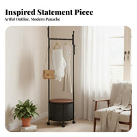 Foldable Floor Drying Rack Foldable Clothes Airer Space-Saving for Dorm Room