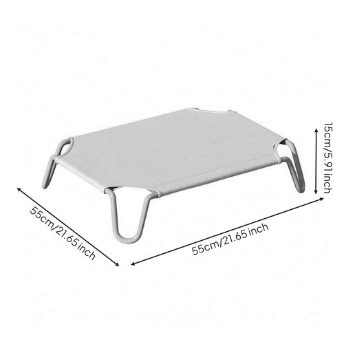 Elevated Pet Bed Breathable Textile Pet Cot Washable