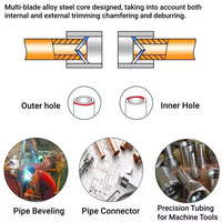 Stainless Steel Pipe Scraper Deburring Tool with Scale