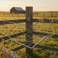 Triangular Hay Steel Rack Metal Hay Feeder Dampness Reducing Barn Equipment for Stable
