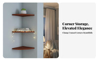 Fan-Shaped Corner Shelf toolwithout cost installation surfaceMounted Rack for Living Room
