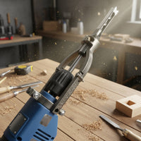 Drill Press Mortising Attachment Easy Installation Mortising Attachment Bracket Heavy Duty Steel Construction Power Tool Accessory for DIY Enthusiasts