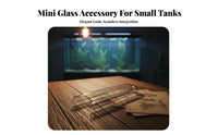 Aquarium Inflow Outflow Pipe Highly Transparent Glass Aquarium Water Clarifier Crystal Clear Inflow Outflow Pipe Kit for Aquascapers, Aquarists